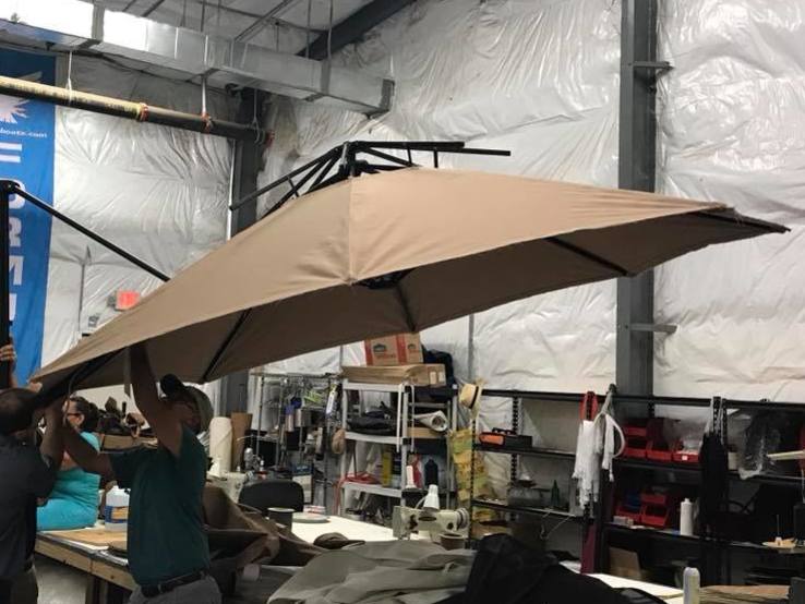 Sun umbrellas from Naples Canvas and upholstery