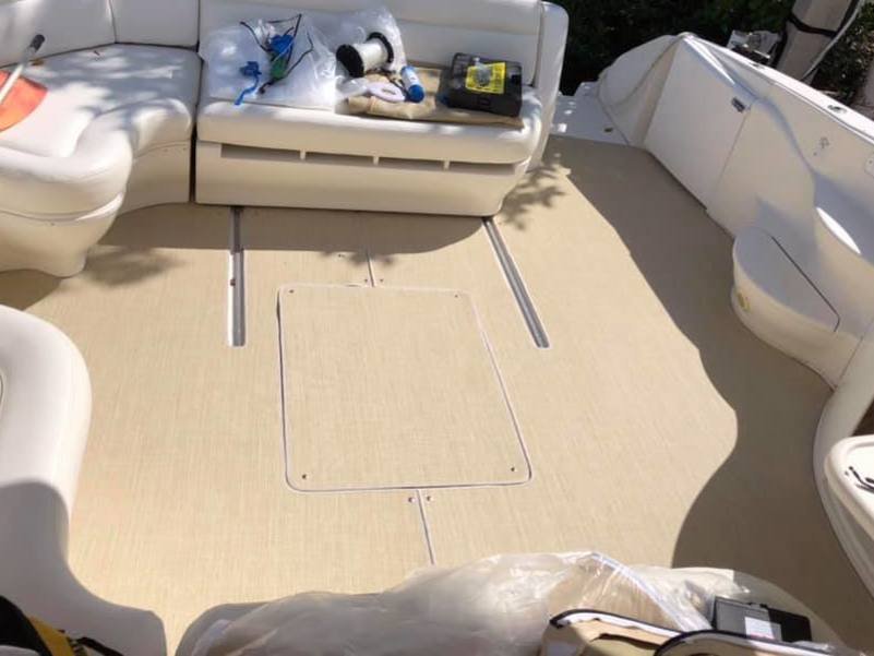 Marine flooring for boats from Naples Canvas
