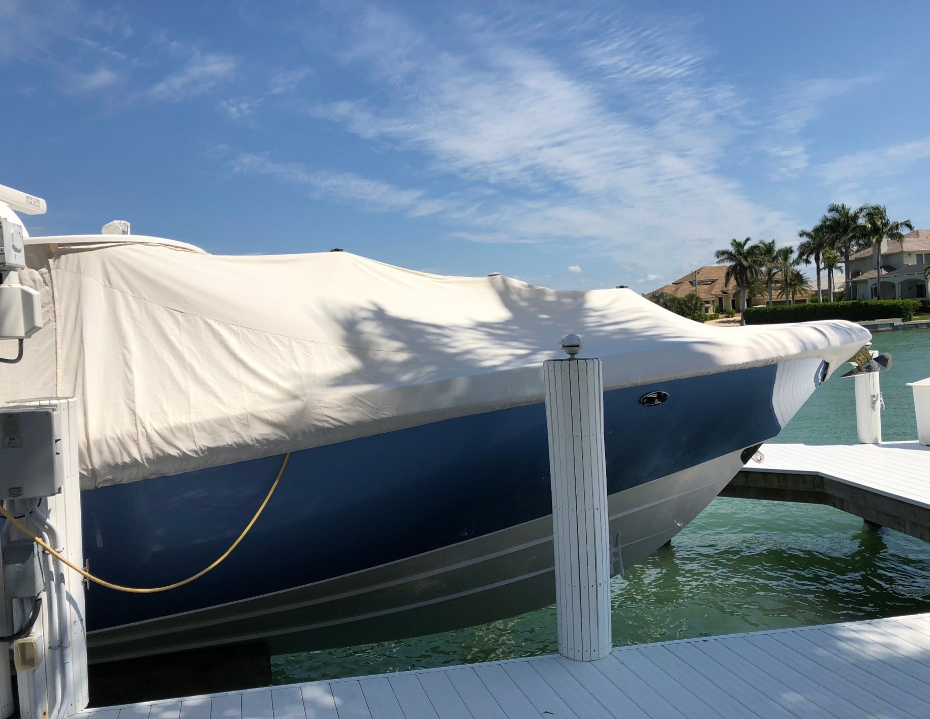 Mooring covers for boats from Naples Canvas